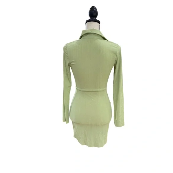 Deep V Twist Mini Dress - Picture 2 of 2